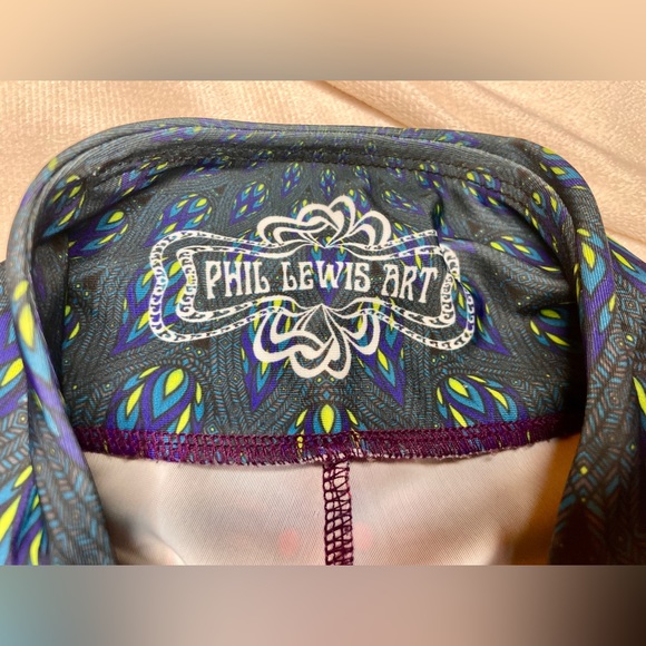 Phil Lewis Art Peacock-Rare💎 Similar to Teeki and niyama Sol leggings-stretchy - Picture 8 of 9